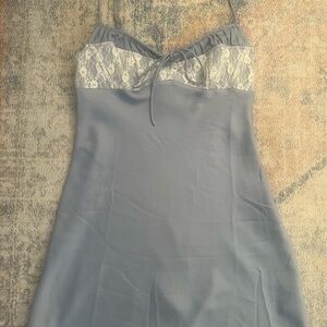 Urban Outfitters Light Blue Lace Mini Dress